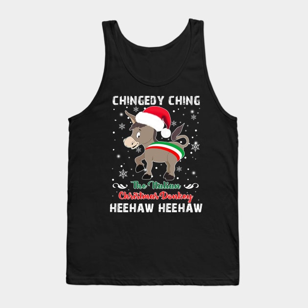 The Christmas Donkey - Italian Christmas Donkey Tank Top by wheeleripjm